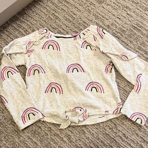 Appaman Gray Long Sleeve Rainbow Tee